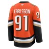 Anaheim Ducks Trikot Fanatics Premium Leo Carlsson 2024-25 Orange Heim - Herren